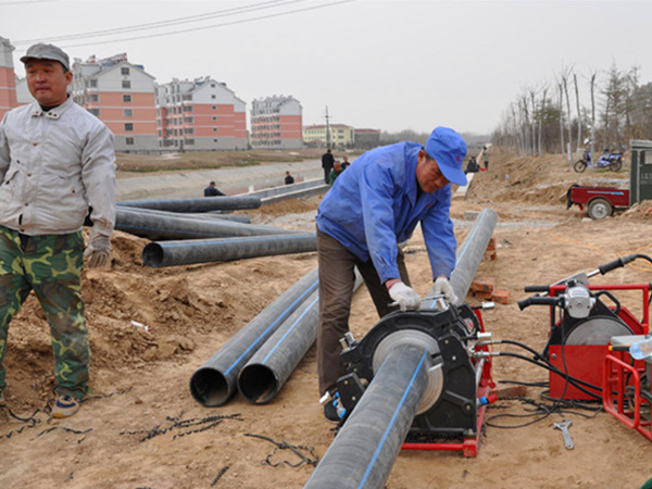 PE給水管施工現（xiàn）場