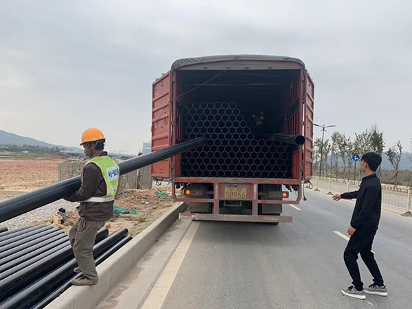 鋼絲網骨架（jià）管施工現場（chǎng）