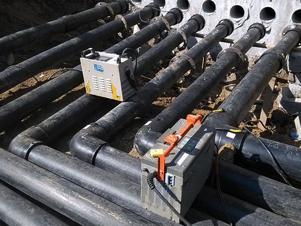 鋼絲網骨架管施工現（xiàn）場